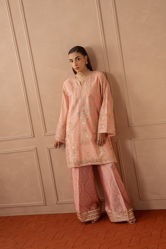 2 PIECE EMBROIDERED ZARI JACQUARD SUIT (LUXURY PRET)