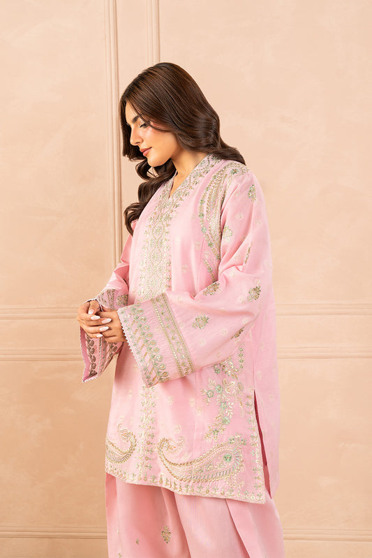 2 PIECE EMBROIDERED ZARI JACQUARD SUIT (LUXURY PRET)