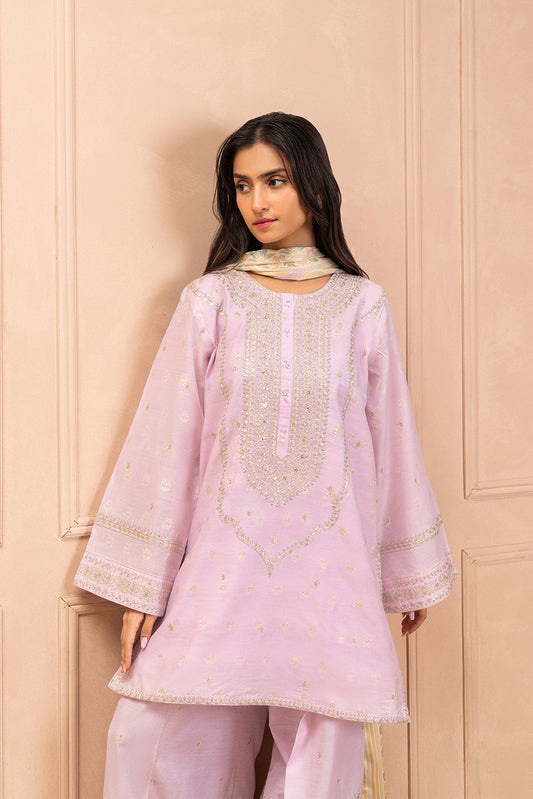 EMBROIDERED ZARI JACQUARD SHIRT (LUXURY PRET)
