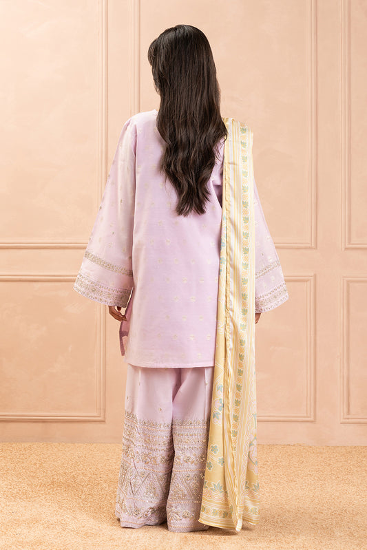 3 PIECE EMBROIDERED ZARI JACQUARD SUIT (LUXURY PRET)