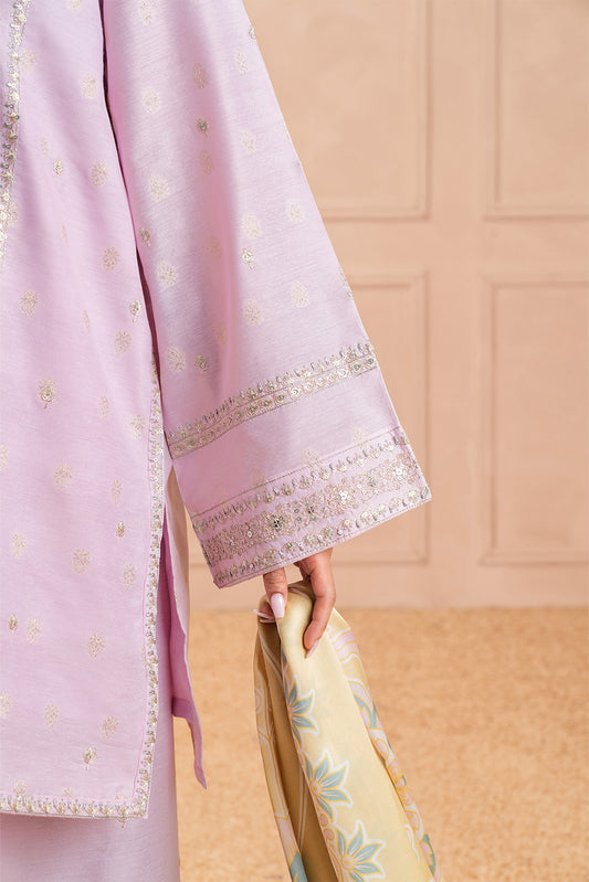 3 PIECE EMBROIDERED ZARI JACQUARD SUIT (LUXURY PRET)