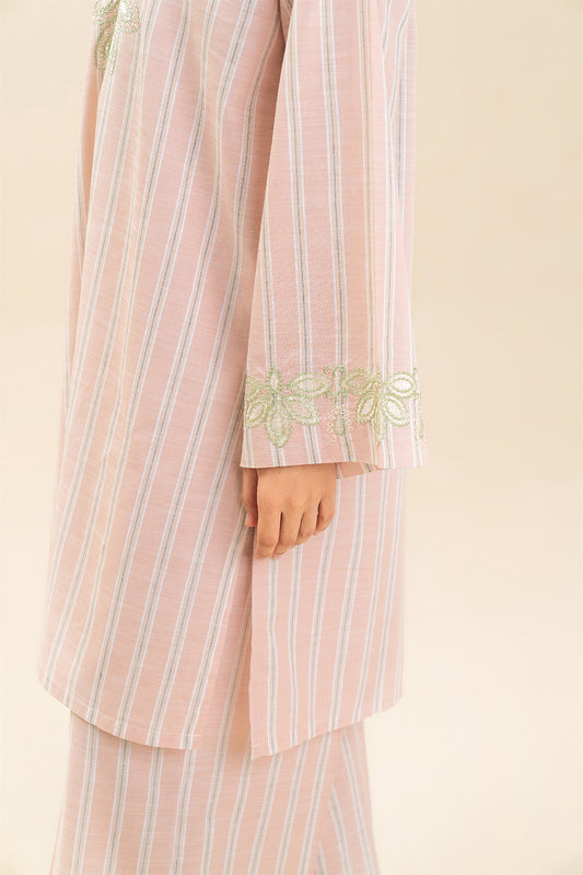 2 PIECE SOLID DOBBY SUIT (PRET)