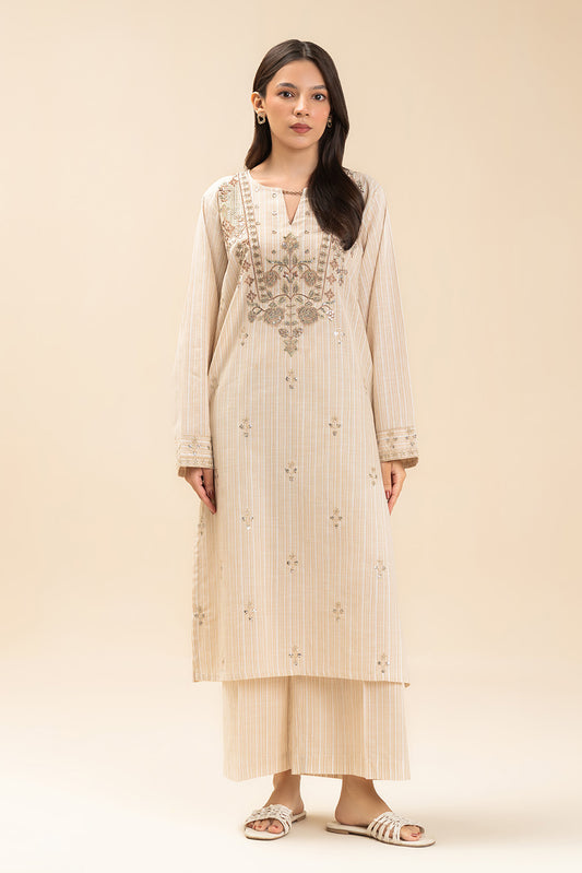 2 PIECE SOLID DOBBY SUIT (PRET)
