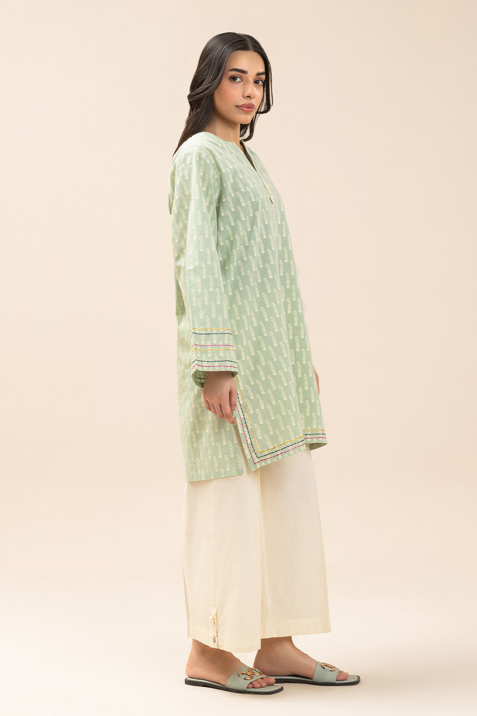 PRINTED SLUB SHIRT (PRET)
