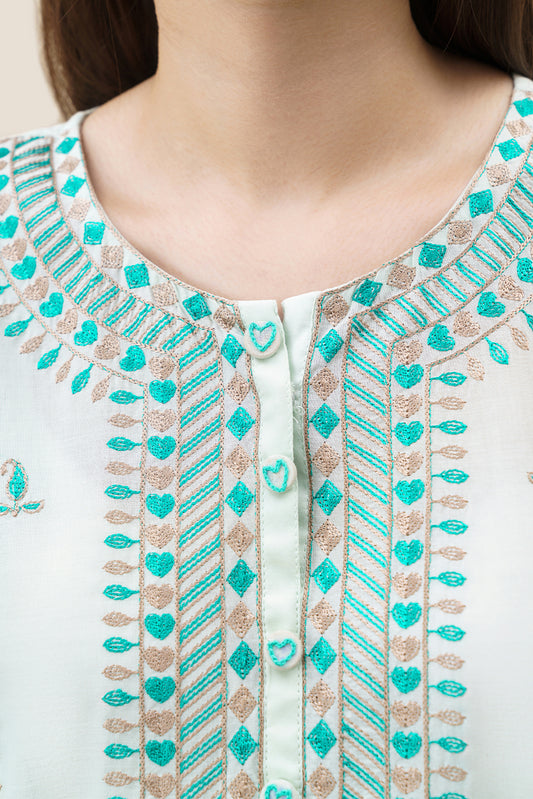 EMBROIDERED LAWN SHIRT (PRET)