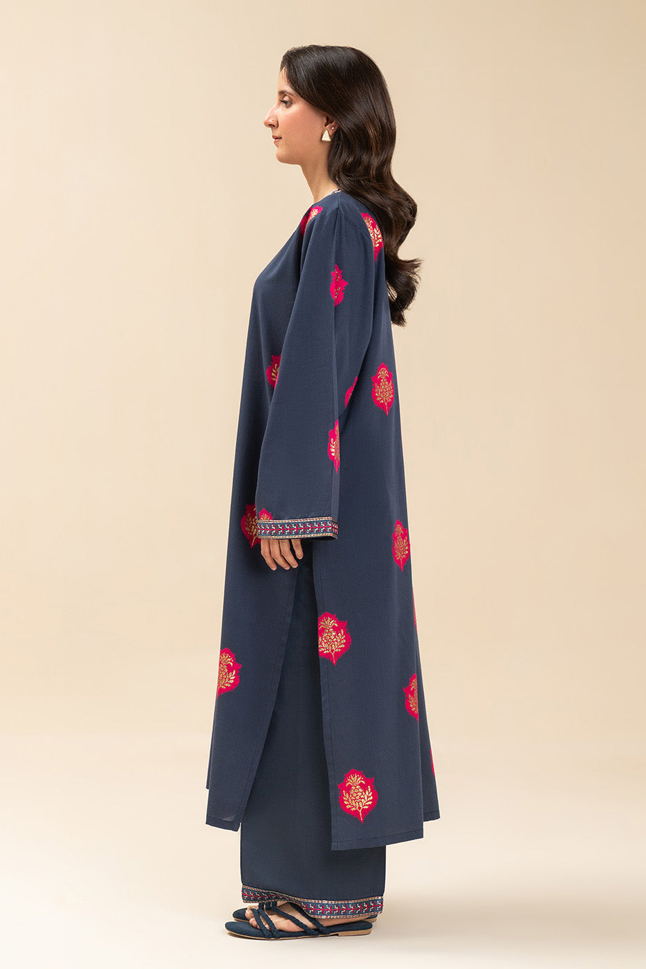EMBROIDERED LUREX JACQUARD SHIRT (PRET)