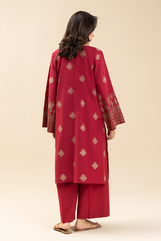 EMBROIDERED LUREX JACQUARD SHIRT (PRET)