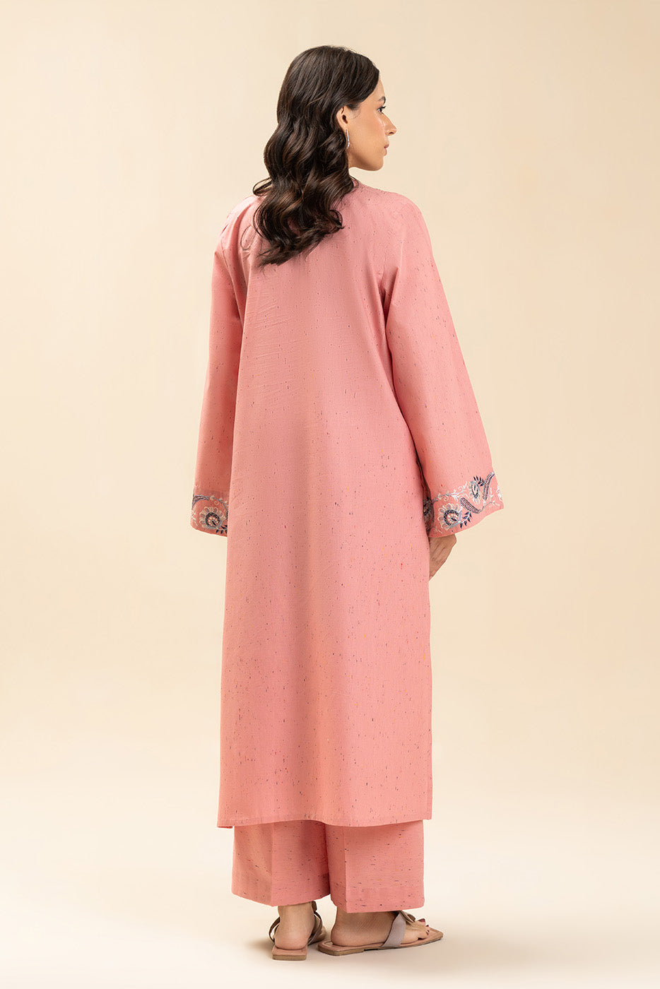 2 PIECE EMBROIDERED MULTI NEPS SUIT (PRET)