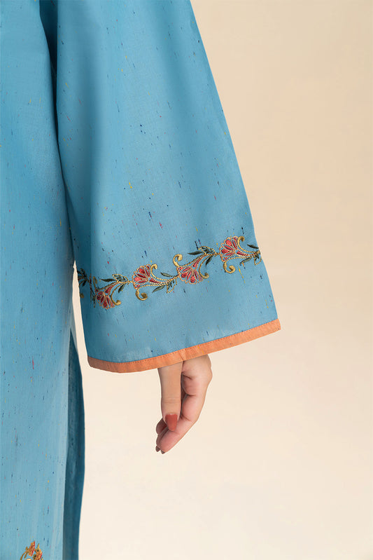 2 PIECE EMBROIDERED MULTI NEPS SUIT (PRET)