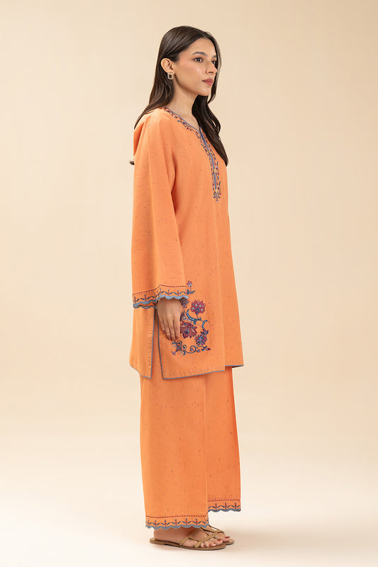 2 PIECE EMBROIDERED MULTI NEPS SUIT (PRET)