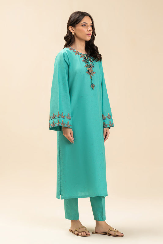 2 PIECE EMBROIDERED MULTI NEPS SUIT (PRET)