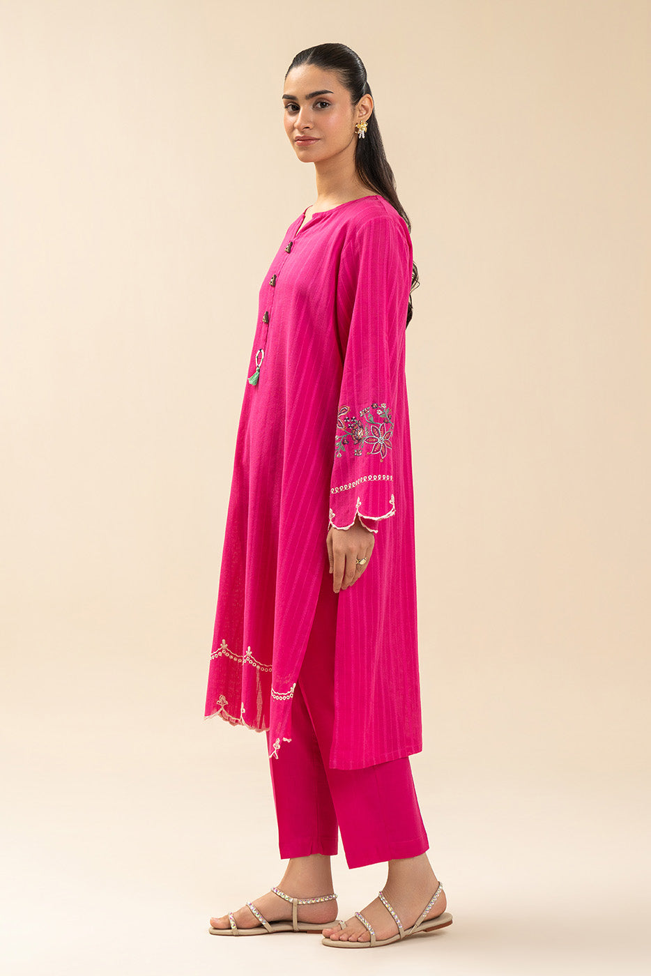 EMBROIDERED NENO KARA SHIRT (PRET)