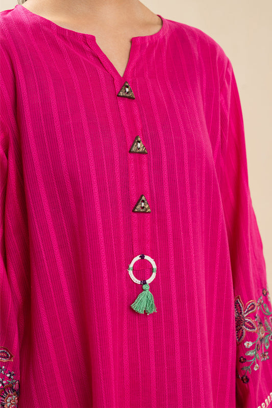 2 PIECE EMBROIDERED NENO KARA SUIT (PRET)