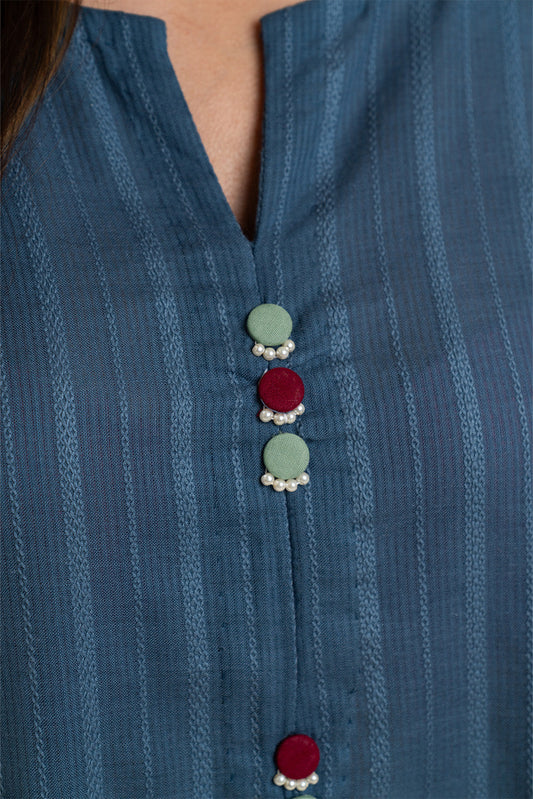 EMBROIDERED NENO KARA SHIRT (PRET)