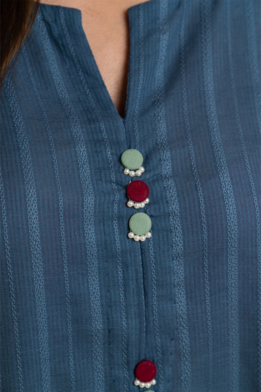 EMBROIDERED NENO KARA SHIRT (PRET)