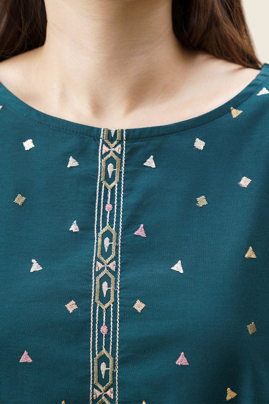 2 PIECE EMBROIDERED LAWN SUIT (PRET)