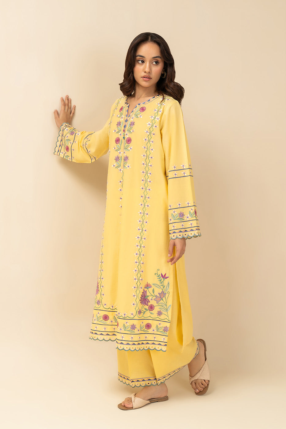2 PIECE EMBROIDERED LAWN SUIT (PRET)