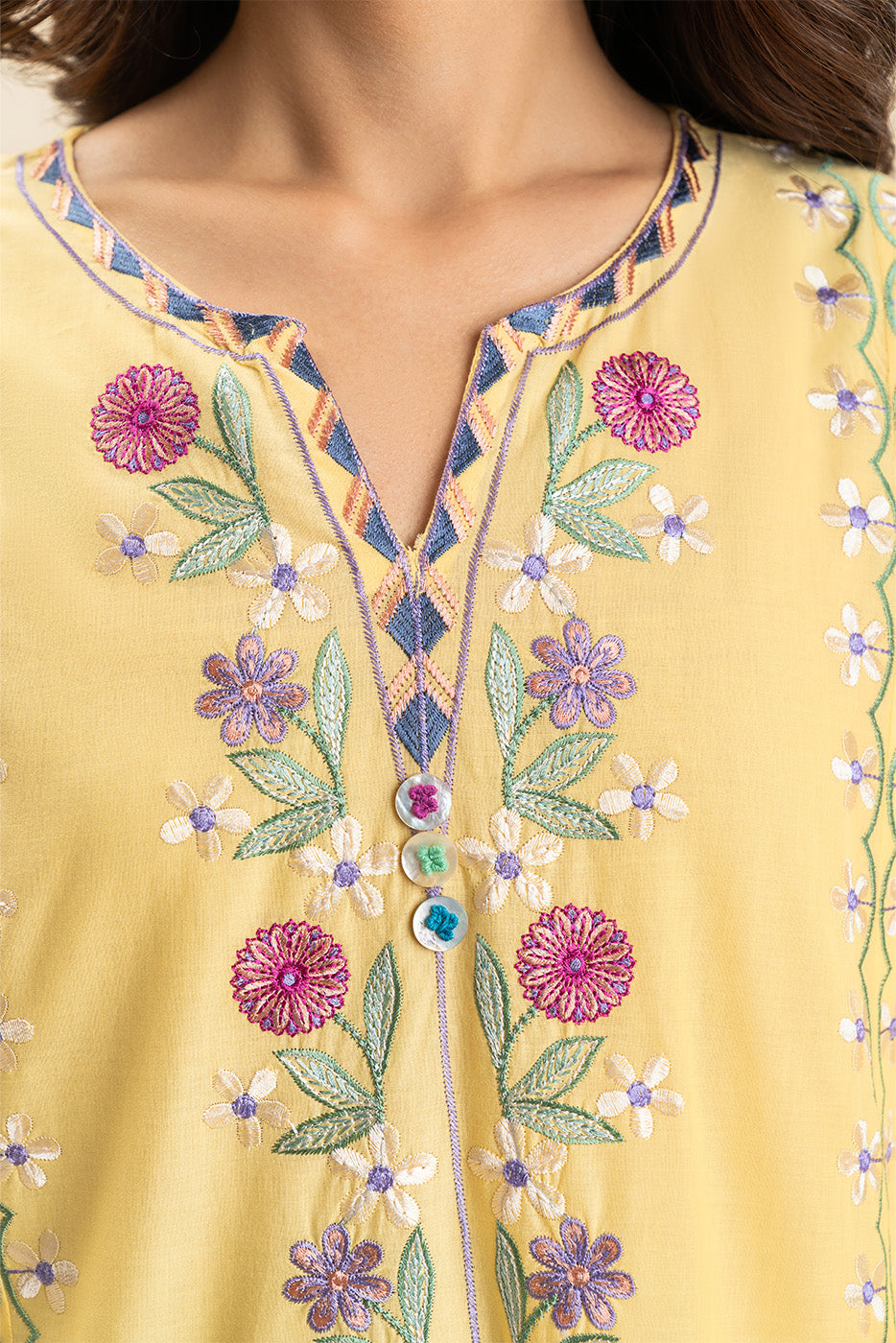 2 PIECE EMBROIDERED LAWN SUIT (PRET)