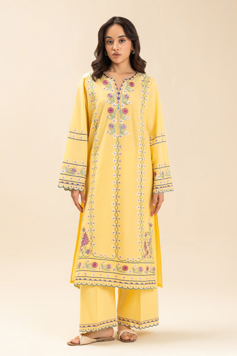 2 PIECE EMBROIDERED LAWN SUIT (PRET)