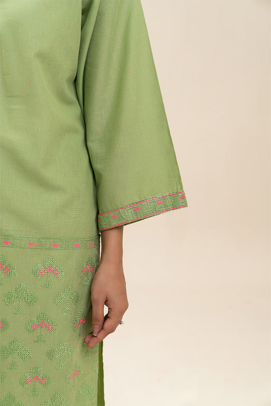 2 PIECE EMBROIDERED NEON NEPS SUIT (PRET)