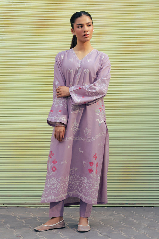 2 PIECE EMBROIDERED NEON NEPS SUIT (PRET)