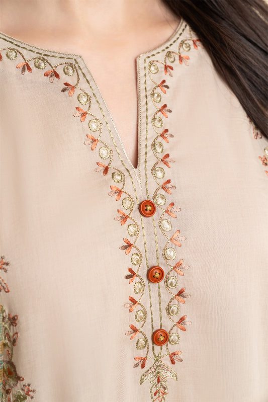 2 PIECE EMBROIDERED LAWN SUIT (PRET)