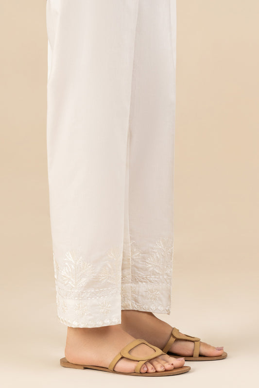 EMBROIDERED STRAIGHT PANTS
