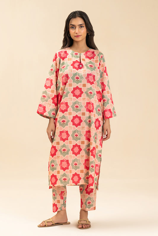 2 PIECE PRINTED LAWN SUIT (PRET)