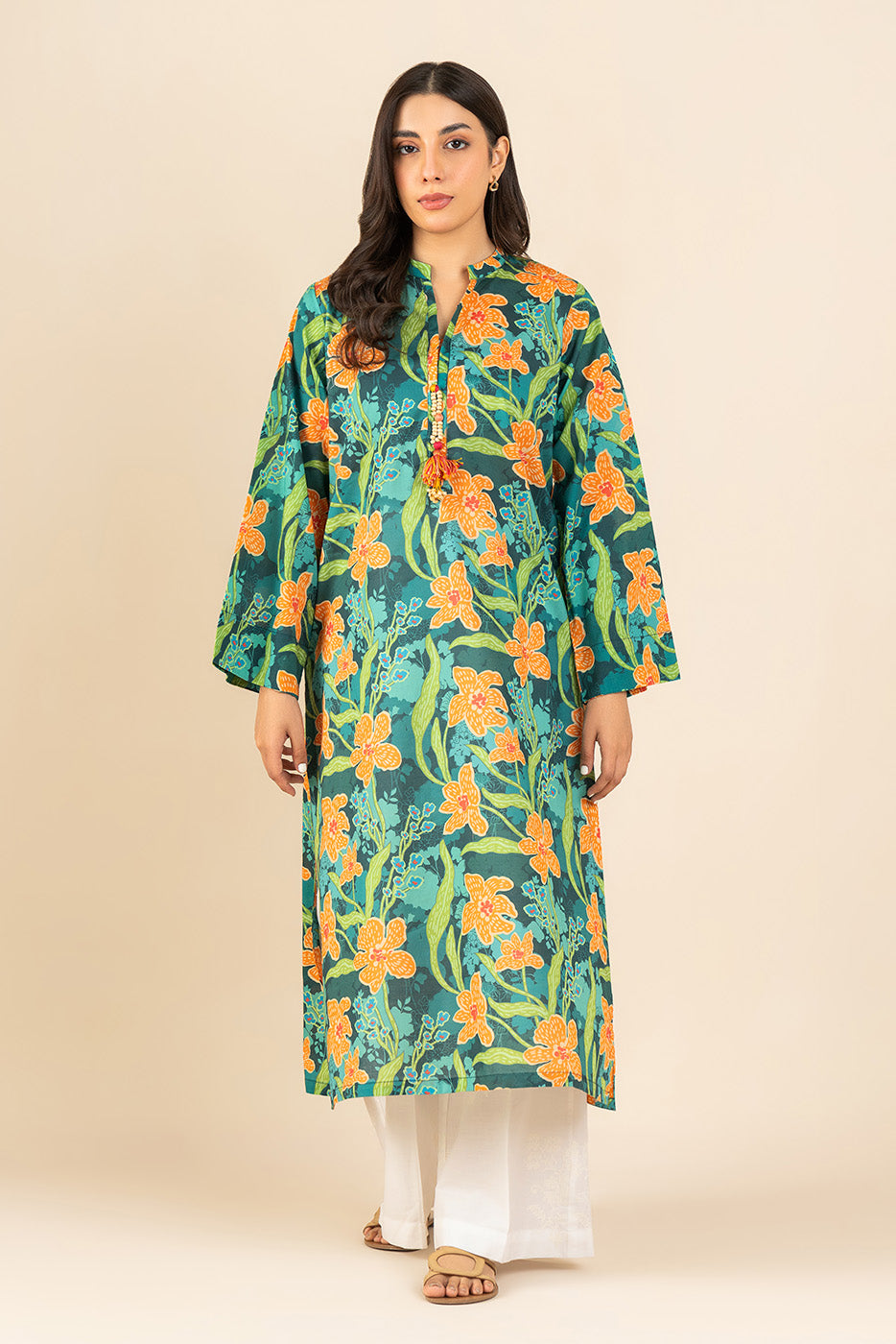 PRINTED LAWN SHIRT (PRET)