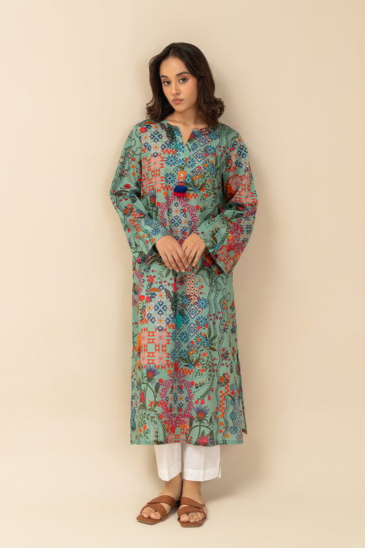 PRINTED LAWN SHIRT (PRET)