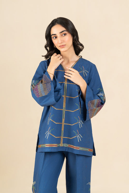 2 PIECE EMBROIDERED MULTI NEPS SUIT (FLOW)