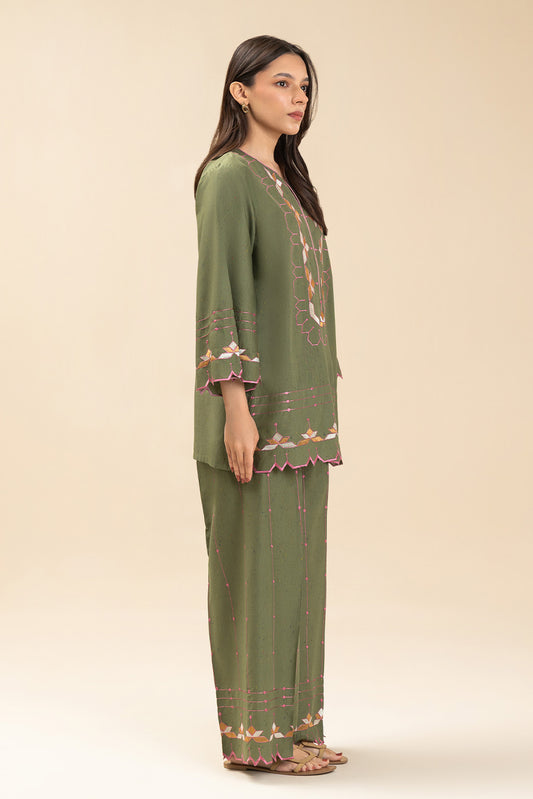 2 PIECE EMBROIDERED MULTI NEPS SUIT (FLOW)