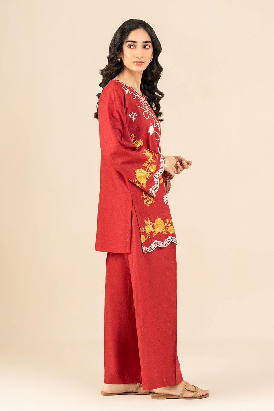 2 PIECE EMBROIDERED MULTI NEPS SUIT (FLOW)
