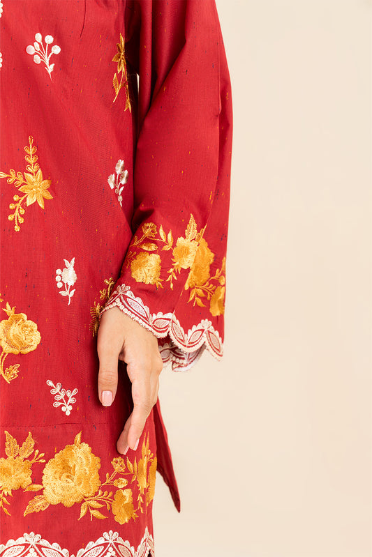 2 PIECE EMBROIDERED MULTI NEPS SUIT (FLOW)