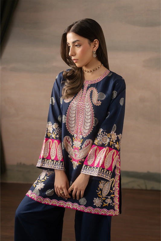 2 PIECE EMBROIDERED ZARI JACQUARD SUIT (LUXURY PRET)