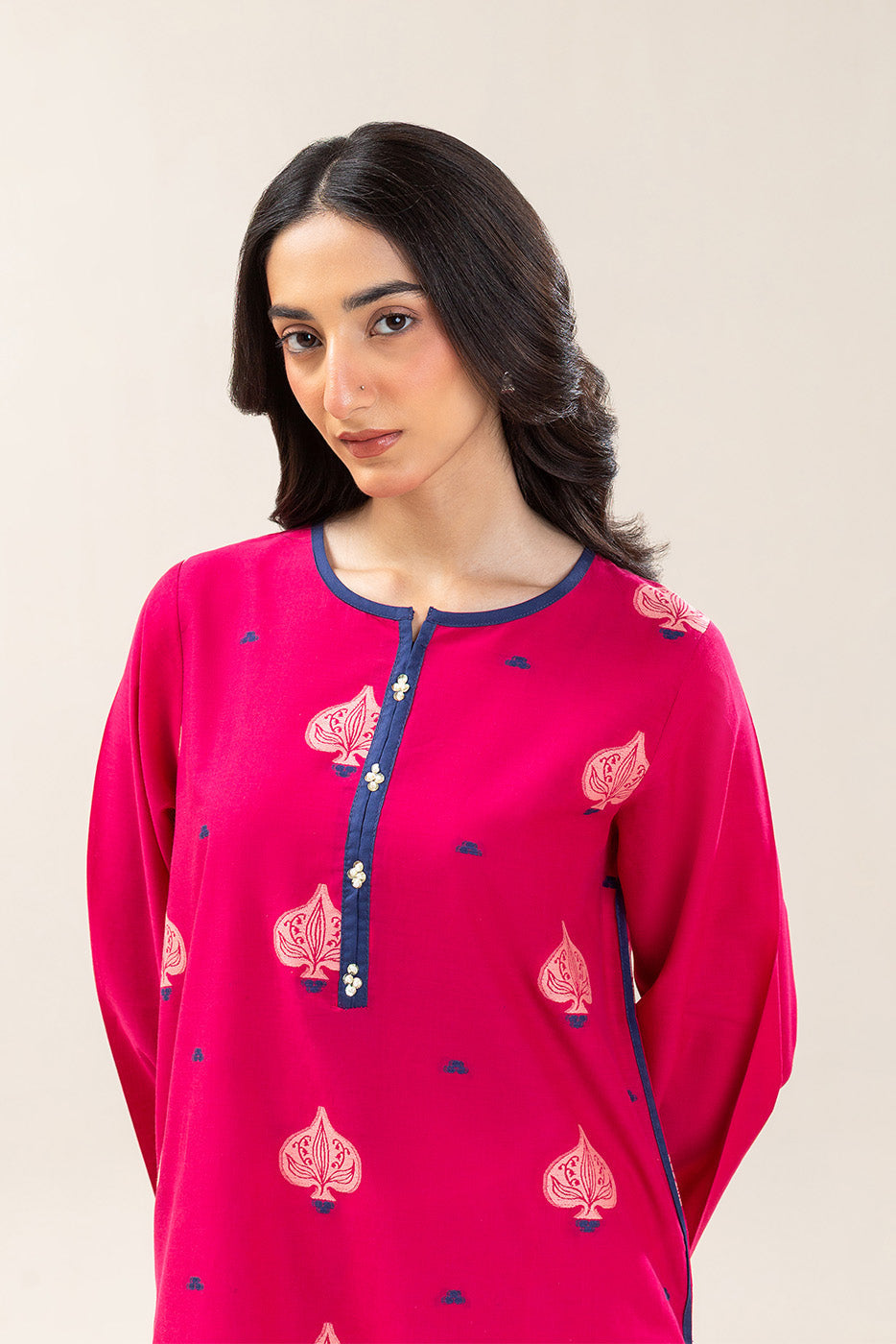 SOLID JACQUARD SHIRT (PRET)