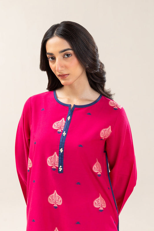 SOLID JACQUARD SHIRT (PRET)