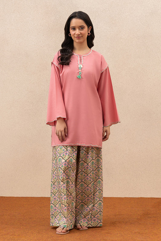 2 PIECE SOLID SLUB SUIT (PRET)