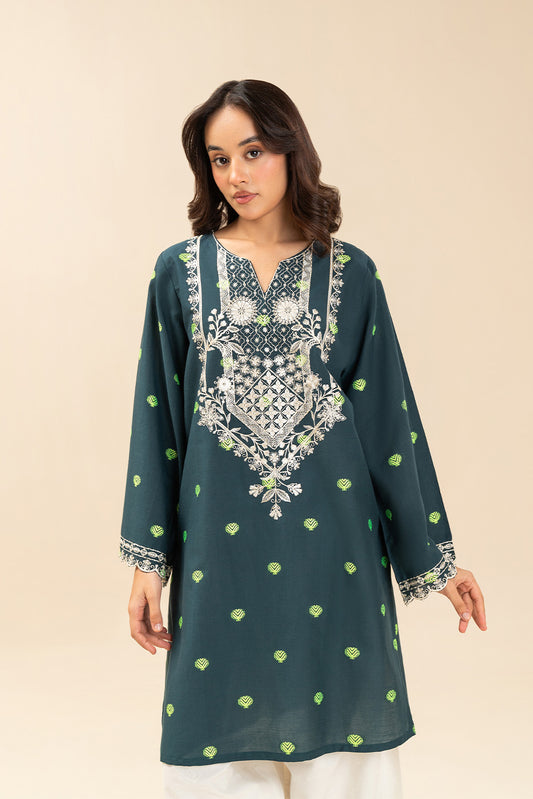 EMBROIDERED JACQUARD SHIRT (PRET)