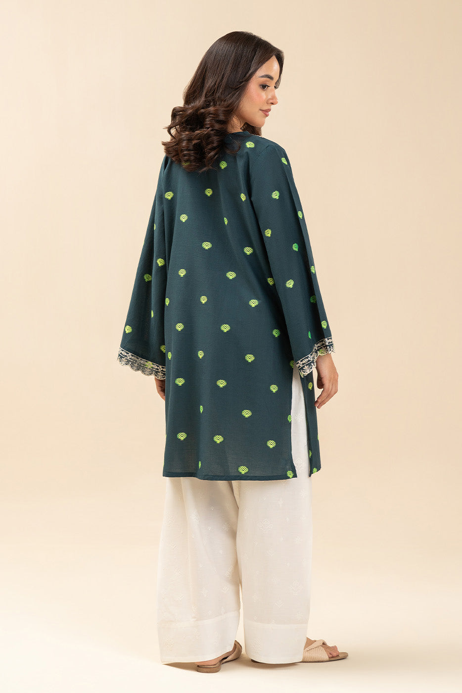 EMBROIDERED JACQUARD SHIRT (PRET)