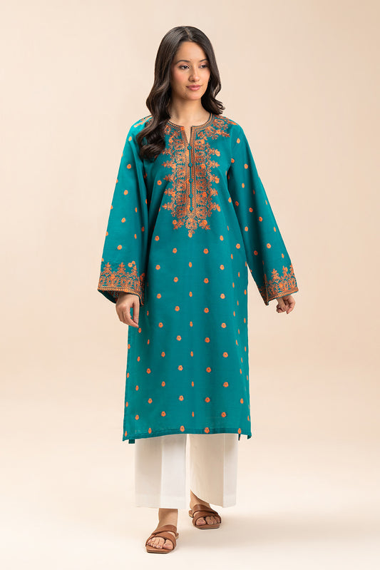 EMBROIDERED JACQUARD SHIRT (PRET)