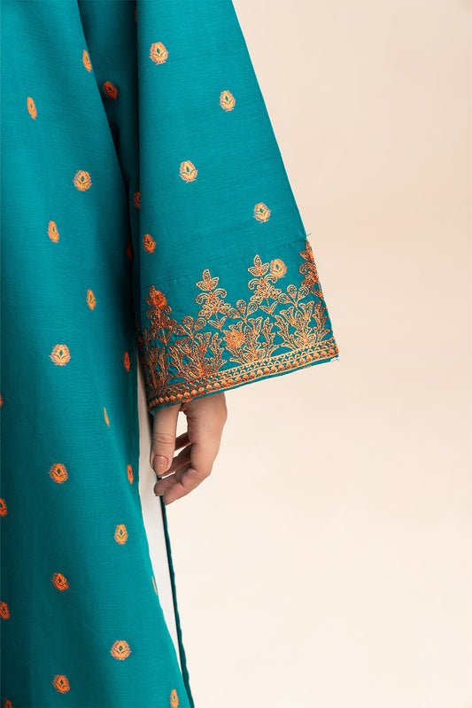 EMBROIDERED JACQUARD SHIRT (PRET)
