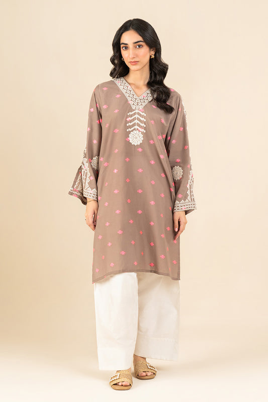 EMBROIDERED JACQUARD SHIRT (PRET)