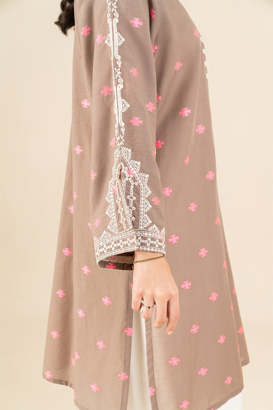 EMBROIDERED JACQUARD SHIRT (PRET)
