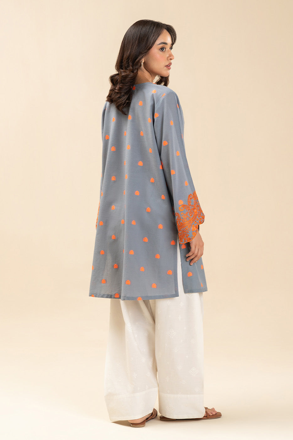 EMBROIDERED JACQUARD SHIRT (PRET)