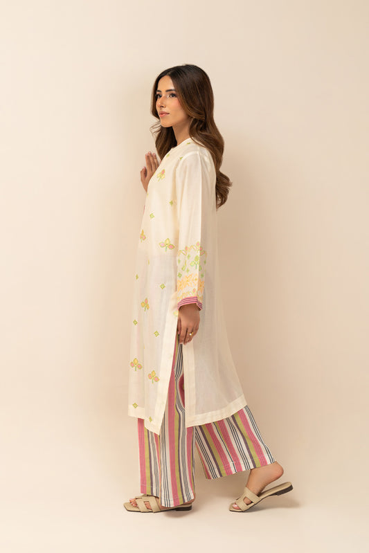 2 PIECE EMBROIDERED DORIA SUIT (PRET)