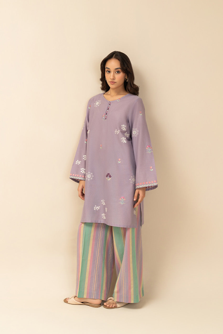 EMBROIDERED DORIA SHIRT (PRET)