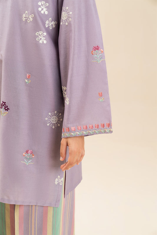 2 PIECE EMBROIDERED DORIA SUIT (PRET)