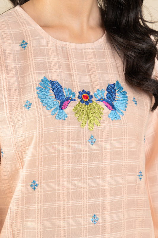2 PIECE EMBROIDERED DORIA SUIT (PRET)