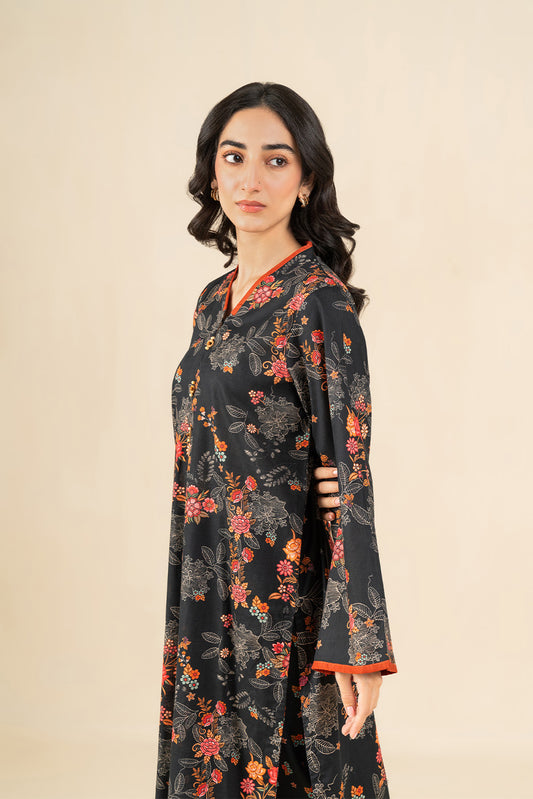 2 PIECE PRINTED TWO WAY SLUB SUIT (PRET)